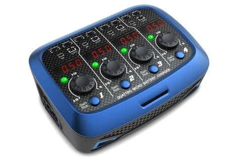 

SKYRC Quattro Micro 4 * 4W 4 * 1S for Micro / MicroR / MX / mCPX Plug Single Cell Li-po Battery Charger
