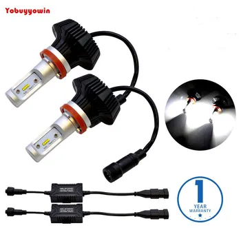 

Pair G7 LED Headlight Conversion Kit 9012 HIR2 8000Lm Replacement Bulb (WITH DRIVERS)PHILIPSLUXEON ZES Chips For HalogenHID
