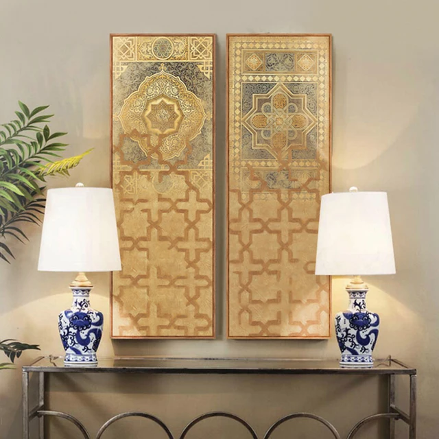 Midden oosten Turkije Marokkaanse stijl Lange canvas schilderij voor ... Midden oosten Turkije Marokkaanse stijl Lange canvas schilderij voor ...