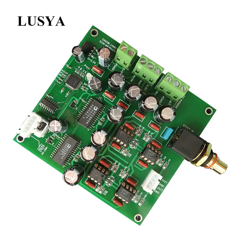 

Lusya R2R decoder board AD1865R NOS dac audio decoding board DC 15V T0490
