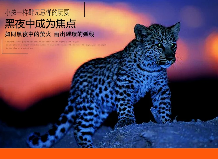 Leopard светодиодный ошейник для собак, ночной защитный мигающий светящийся ошейник, поводок для собак, светящийся люминесцентный анти-потеря, поводки для питомцев, принадлежности