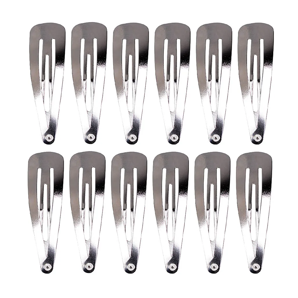 12 Pieces No Slip Snap Hair Clips BB Hair Clip Barrettes for Girl Toddler