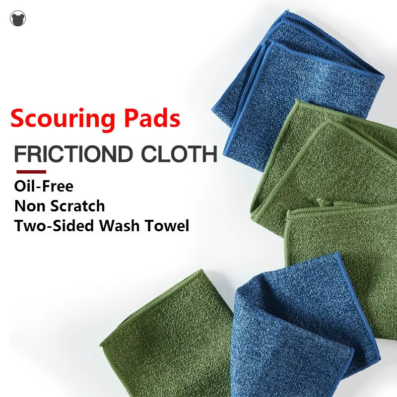 

3pcs Polished cleaning cloth Microfiber cloth for pans dishes cookware antibacterial kitchen towels for household heavy duty