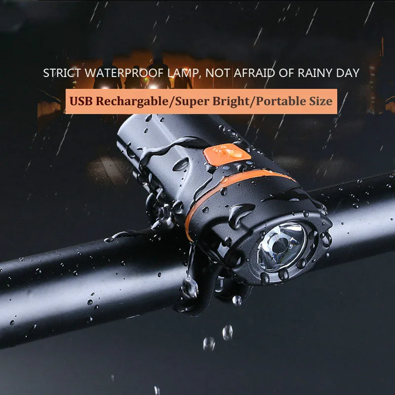 Excellent Bicycle Flashlight USB Rechargeable LED Light IPX6 Waterproof 6 Modes Super Bright Bike Front Light 800 Lumen with Tail Lamp 3 Excellent Bicycle Flashlight USB Rechargeable LED Light IPX6 Waterproof 6 Modes Super Bright Bike Front Light 800 Lumen with Tail Lamp 3