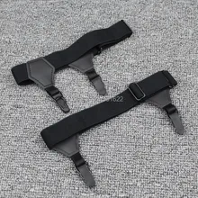 Мужская рубашка остается подвязки Спорт Бизнес подтяжки для рубашки джентльмен ногу эластичные мужские рубашки подтяжки