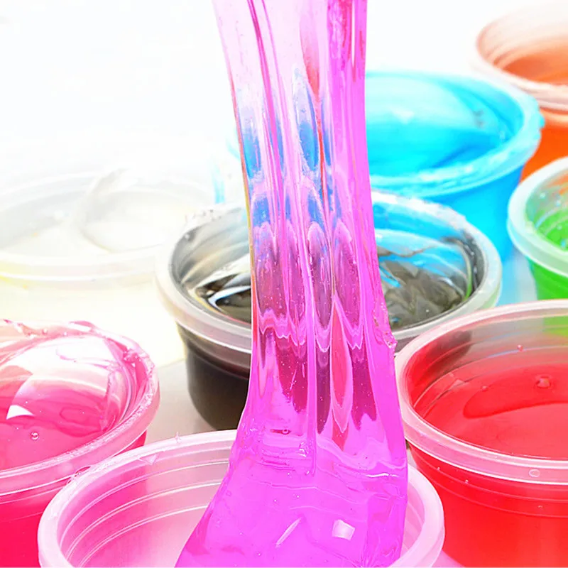 Random 1pcs Color Crystal non toxic Playdough Slime Rubber Mud Silly Clay Plasticine DIY Polymer Gum