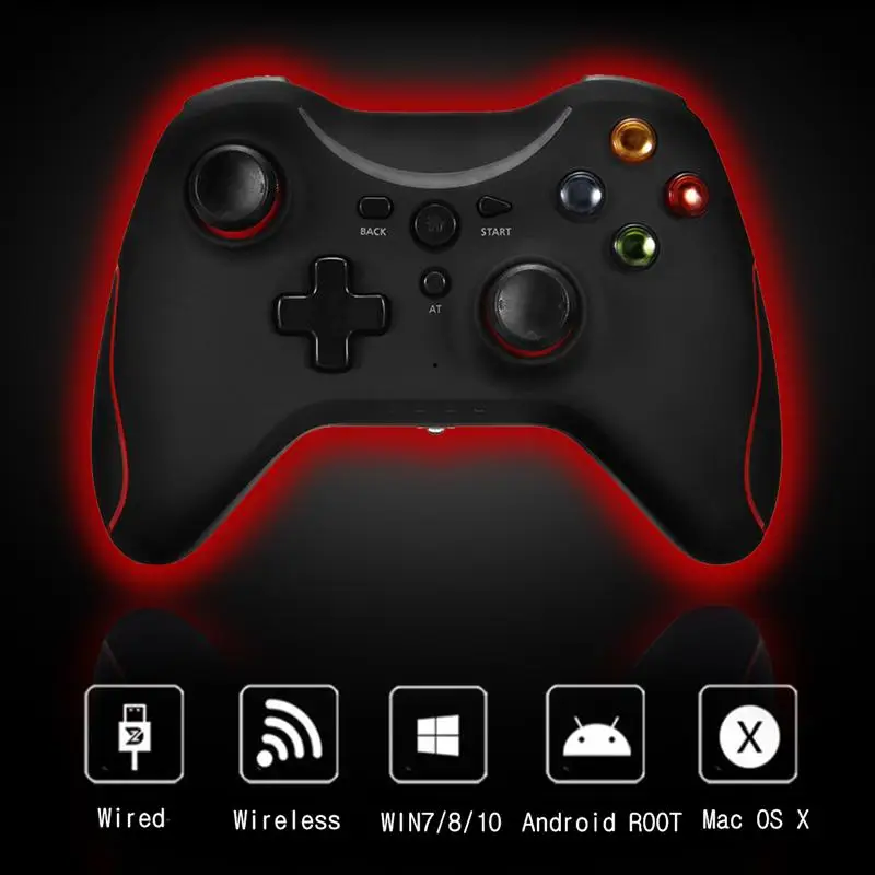 

Wireless Gamepad 2.4G Wireless Wired Connect Vibration Controller For Nintend Switch/PC(Win7-10) With X/Dinput For OS X Android