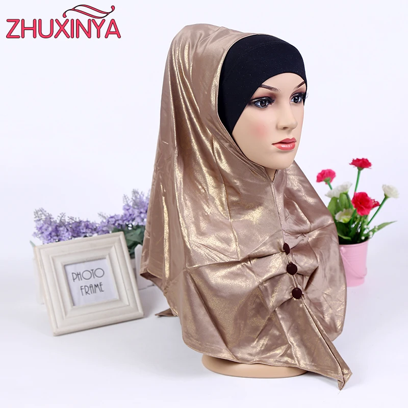 2017 new muslim head coverings 2 piece suit long islamic clothing for