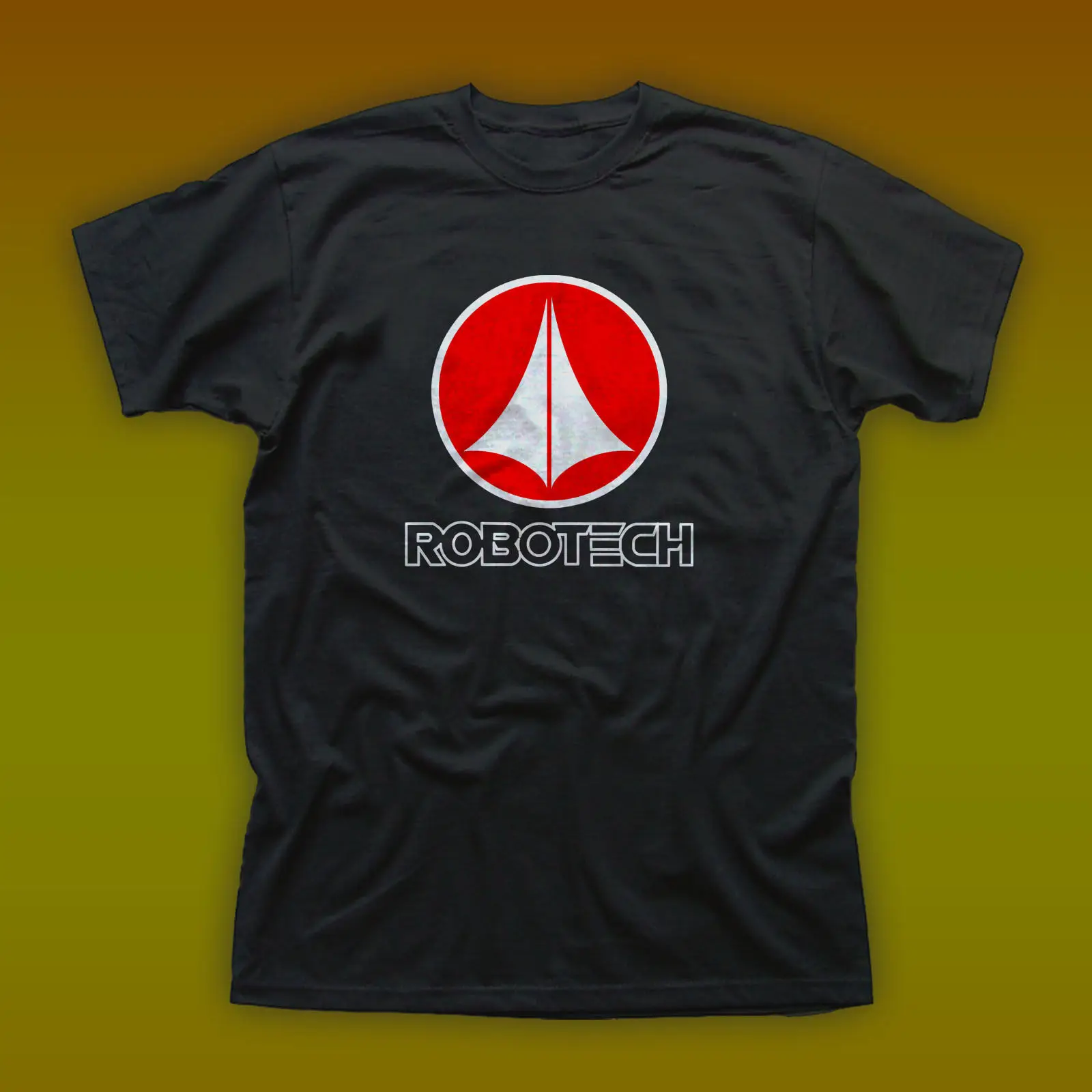 Новый Robotech Аниме мультфильм логотип для мужчин черный футболка Размеры M-3XL Мода 2019 г. t Распродажа дешевых футболок футболки для девочек для