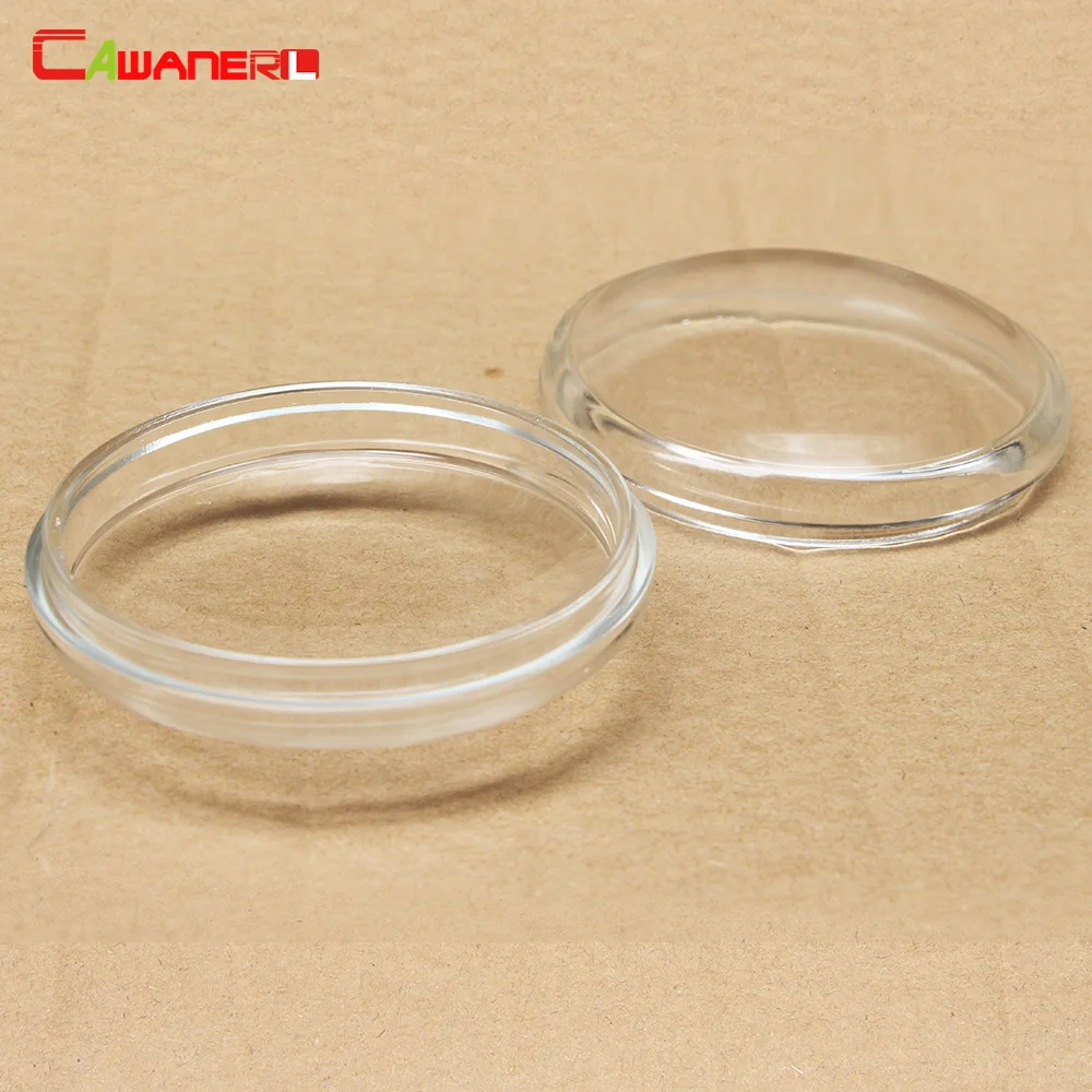 

Cawanerl For Land Rover Range Rover Freelander Discovery Car 90mm Diameter Round Front Fog Light Glass Cover Lens