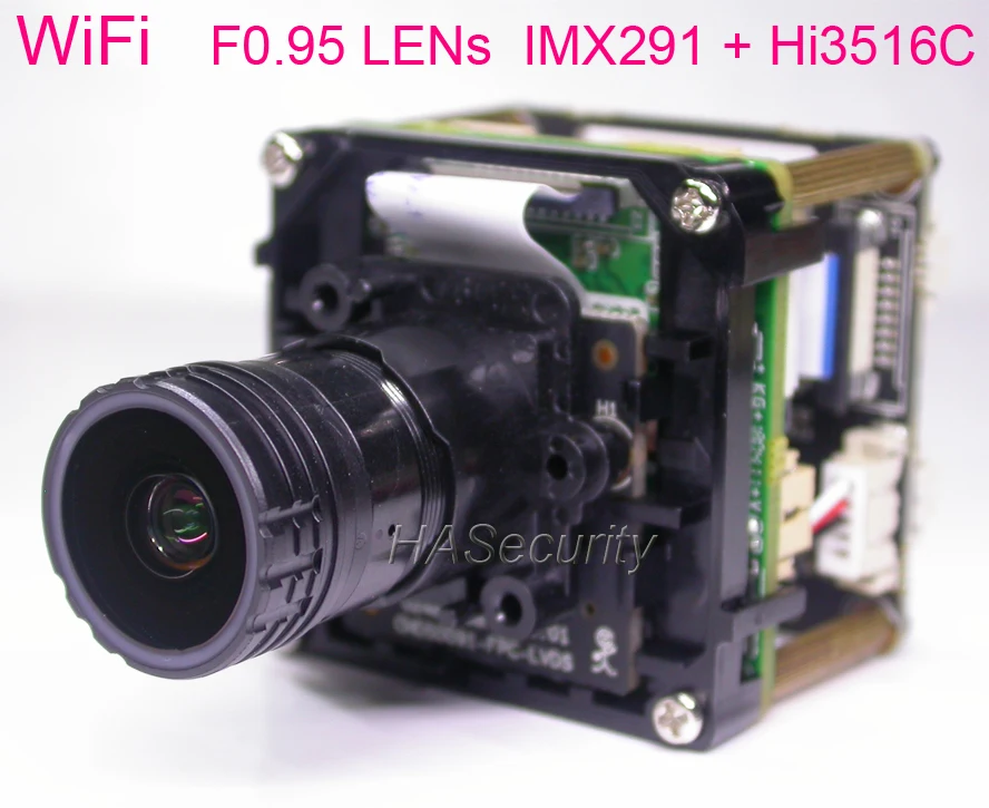Wi Fi F0.95 star светильник LENs H.265 H.264 1/2.9 &quotSTARVIS IMX291 CMOS + Hi3516C V300 CCTV IP camera Модуль платы