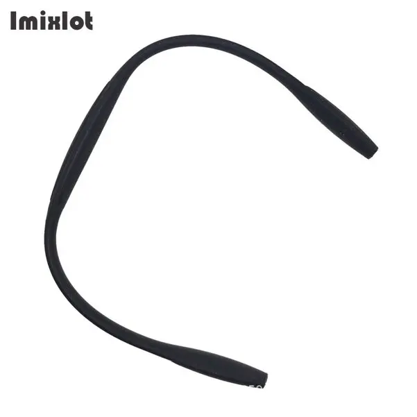 Black Imixlot 22 см силиконовые очки солнцезащитные очки ремень противоскользящие очки шнур держатель веревки для детей Взрослые аксессуары для глаз - Цвет: Black