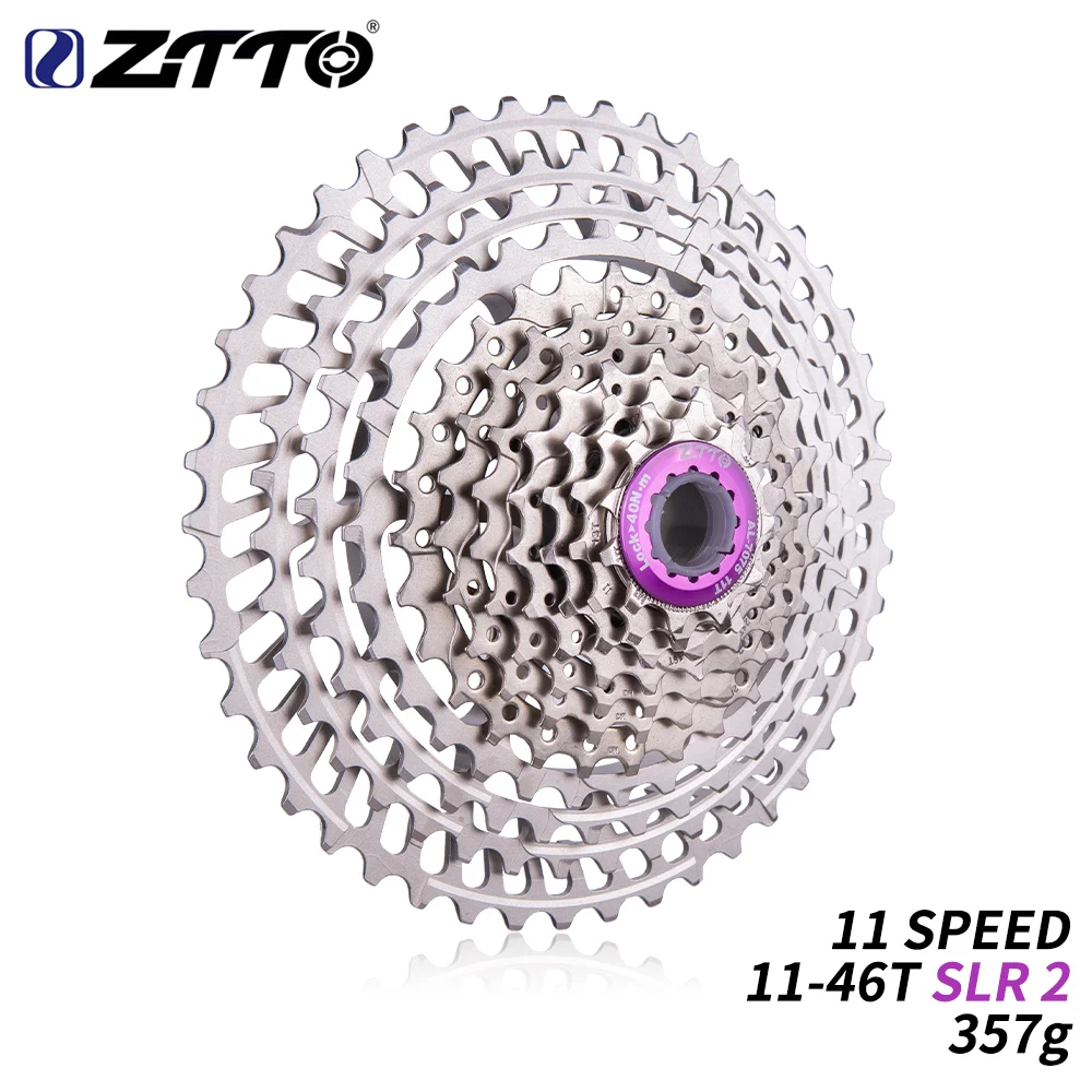 ZTTO 11 скоростей SLR велосипедная кассета 46T s 11v k7 Speed 46 UltraLight 358g CNC Freewheel MTB горный