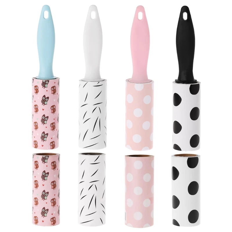 

Reusable Clothes Coat Sticky Lint Roller Dog Pet Hair Remover Cleaning Device halloween or christmas gift