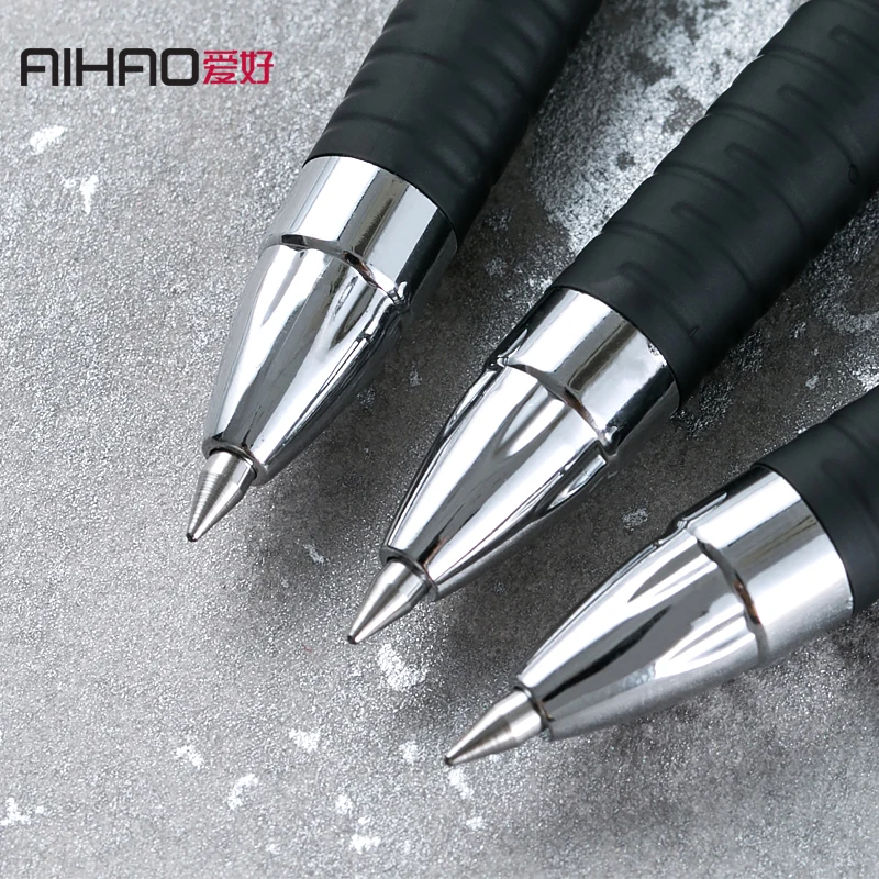 Новое поступление Бренд Aihao гладкая пишущая ручка 0,5 мм точка Бизнес гелевая ручка 4 шт./лот студент канцелярские