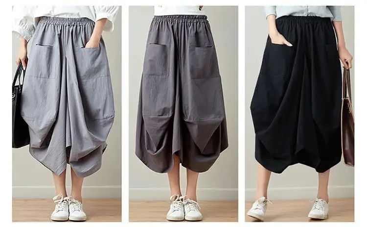 casual pleated skirt