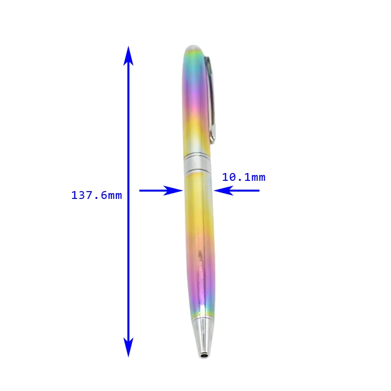 Высокое качество простая Катушка ноутбук Высокое качество Металл радуга шариковая ручка школьные офисные принадлежности 1 компл