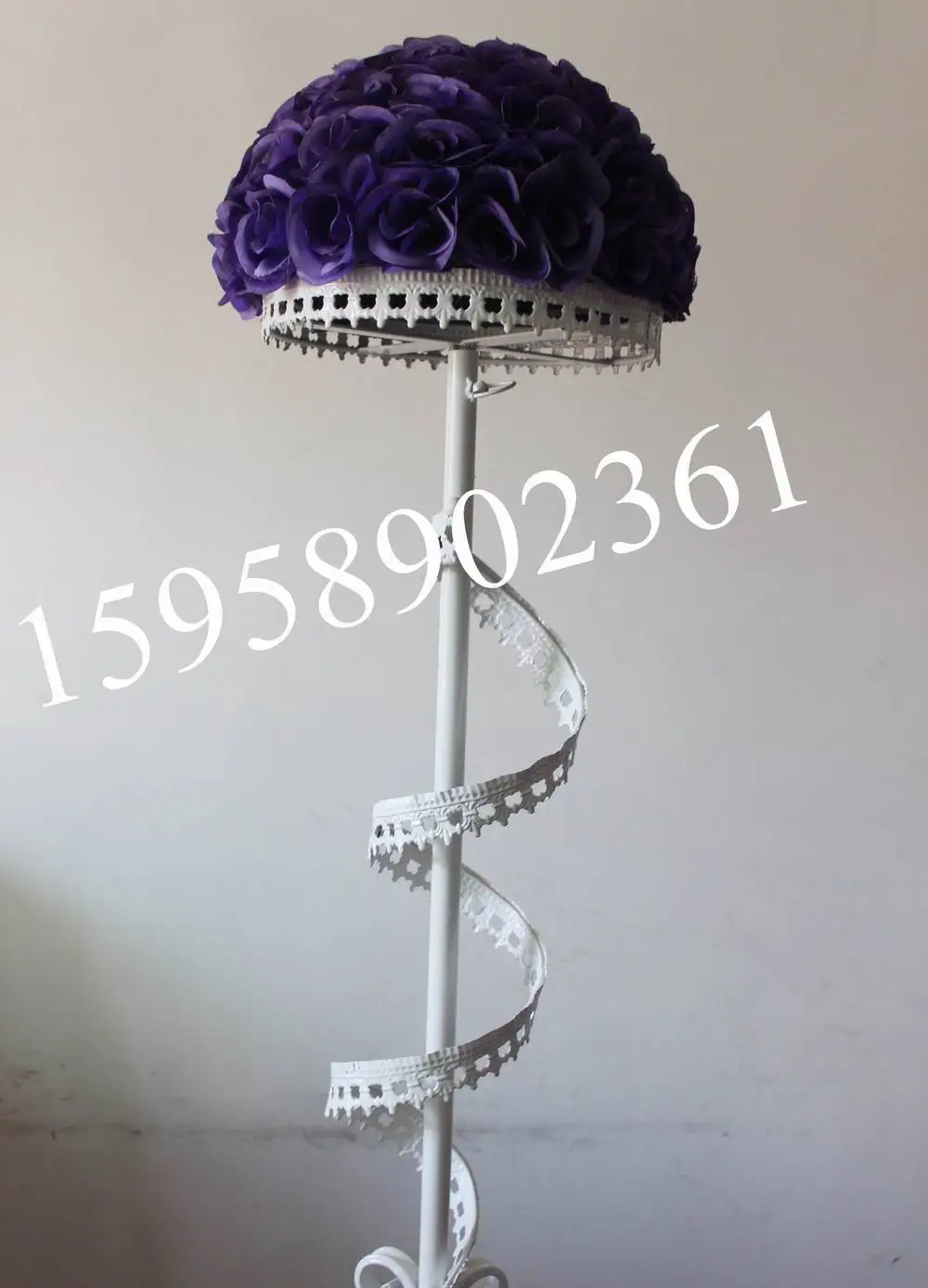 SPR EMS Фиолетовый Свадебные украшения 30 см свадебные шелк поцелуи цветок мяч пурпурно-пластик внутренний