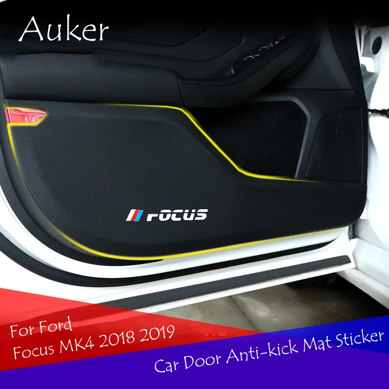 Car Door Anti kick Mat Anti Kick Sticker Decoration Car Styling 4Pcs