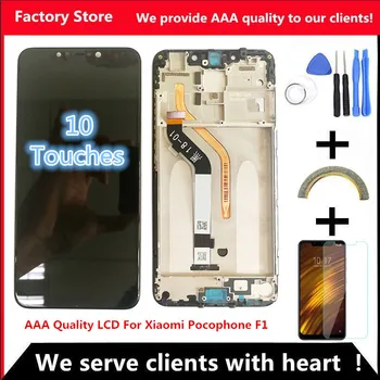 6.18" AAA Quality LCD+Frame For Xiaomi Pocophone F1 LCD Display Screen For POCO F1 LCD Screen Display 2246*1080 Resolution 1