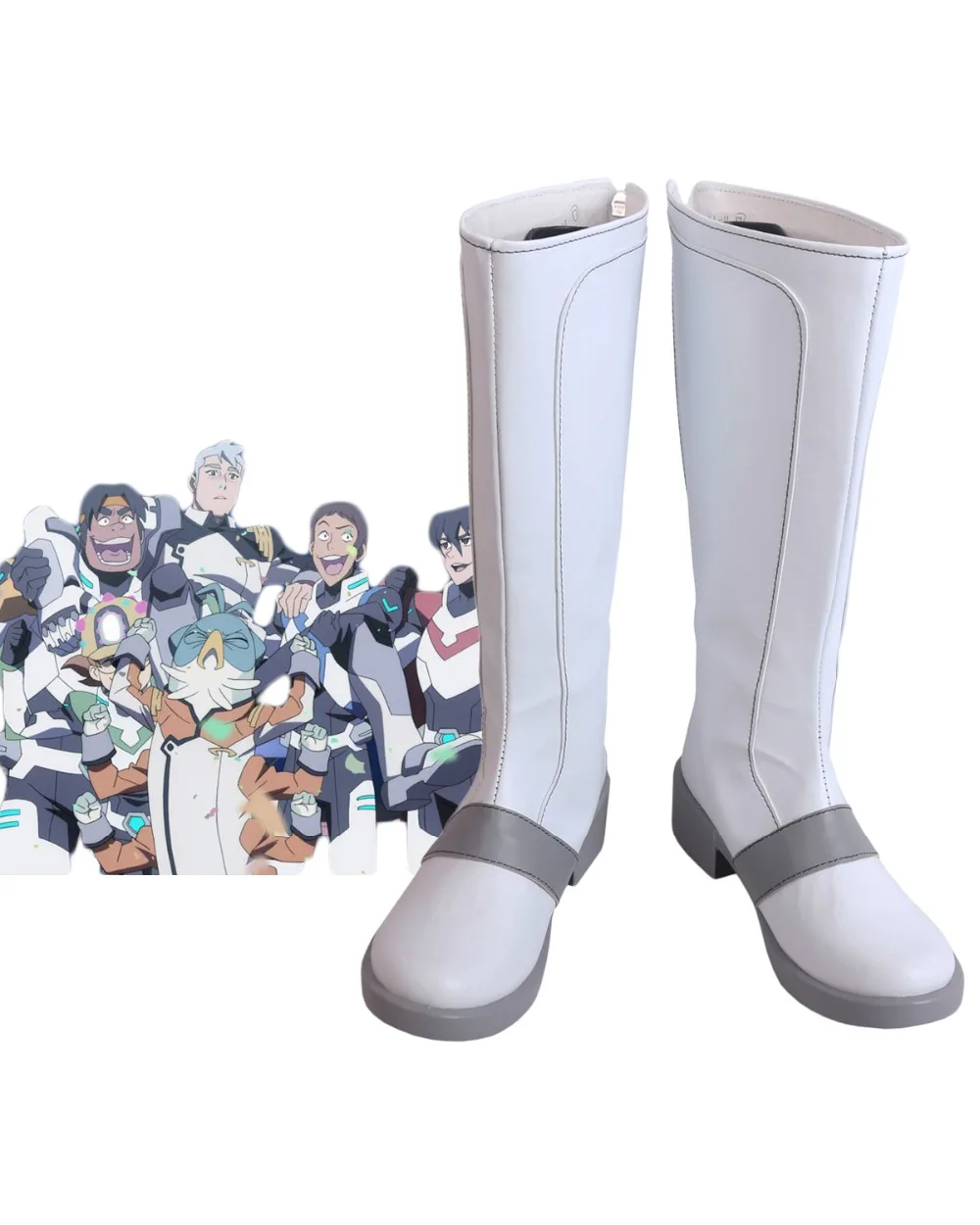 

Voltron 8 Shoes Cosplay Voltron: Legendary Defender Season 8 All Memers Cosplay Boots White Shoes Custom Made Carnival Cosplay