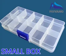 10 Grid can be remov transparent plastic small box kit storage box jewelry jewelry box electronic components parts finishing bo