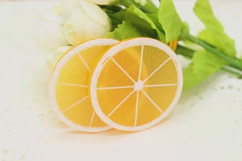 

New arrival 20pcs/lot super cute resin kawaii deco Big orange Sliced flatback Cabochons resin crafts for home decorations diy