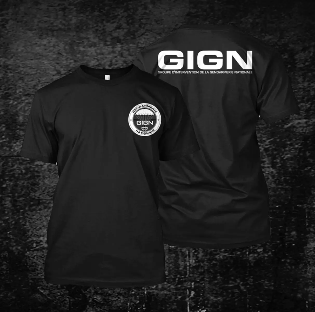 Gign жандармерия национальная custom mes футболка уличная повседневные мужские