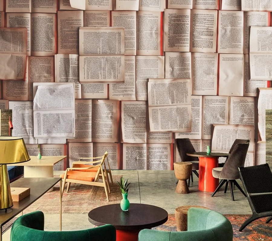 Custom 3d murals,Texture Book wallpapers papel de parede, bar coffee shop living room sofa TV background bedroom 3d wallpaper Custom 3d murals,Texture Book wallpapers papel de parede, bar coffee shop living room sofa TV background bedroom 3d wallpaper