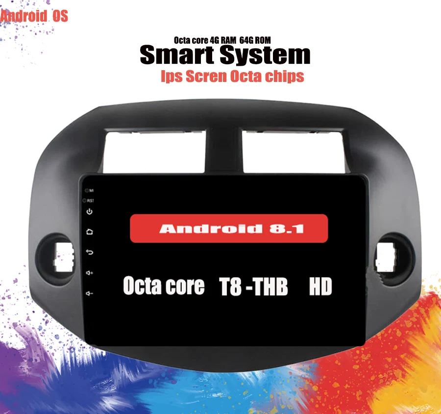 4+64G Android 10.0 car dvd gps player For multimedia Toyota RAV4 2005-13 car dvd navigation raido video audio car player 4G LTE