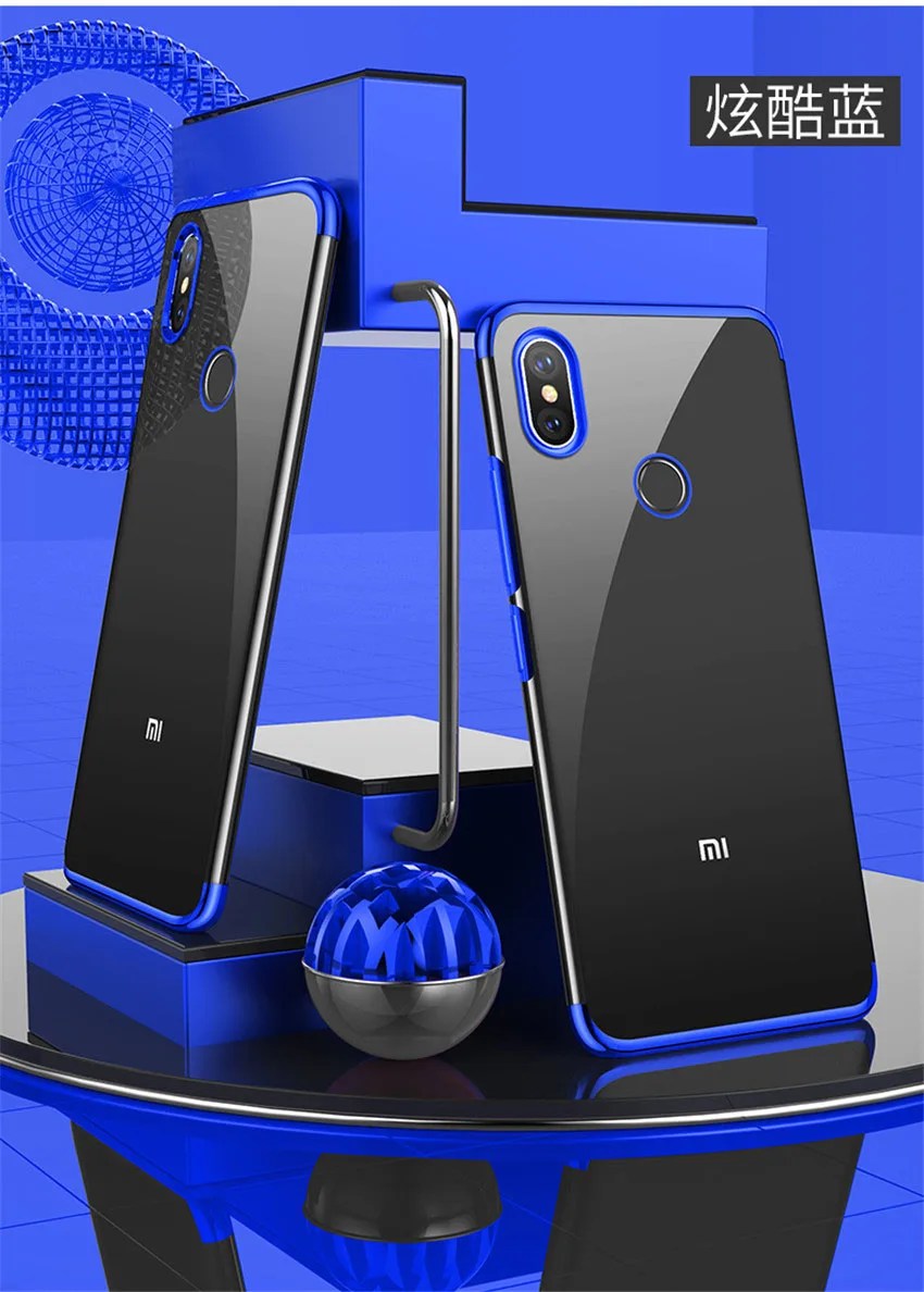 Ultra Thin Soft Transparent TPU Case For Xiaomi mi max 3 clear plating bumper cover for Xiaomi mi max 3 max Phone Case Capa (12)