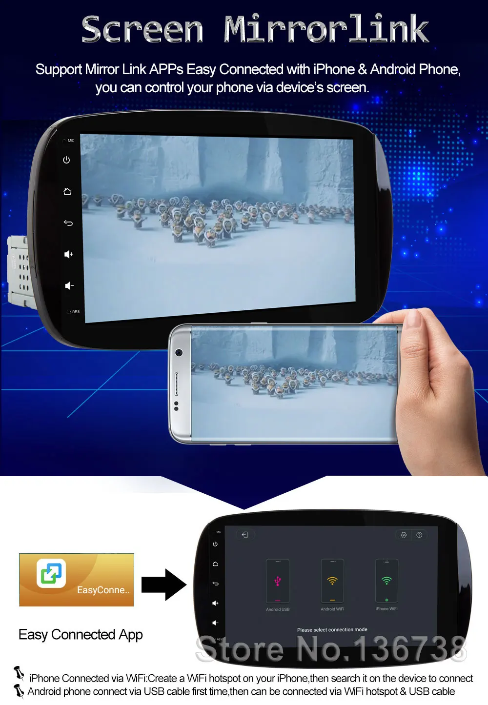 Sale IPS 8 Core Android 8.1 Car DVD Multimedia Radio Stereo GPS Player For Mercedes Benz Smart Fortwo 2015 2016 2017 4GB RAM+32GB ROM 15