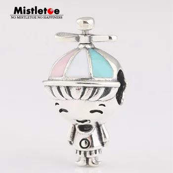 

Mistletoe 925 Sterling Silver Propeller Hat Boy Charm Bead Fit European Bracelet Jewelrly