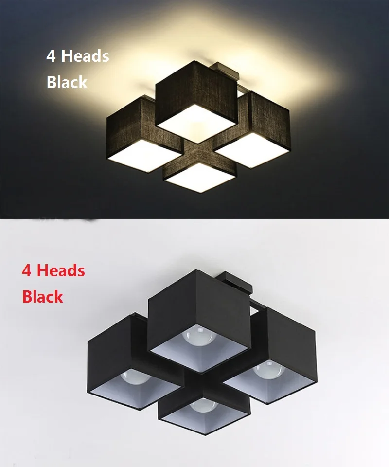 4 lights black color
