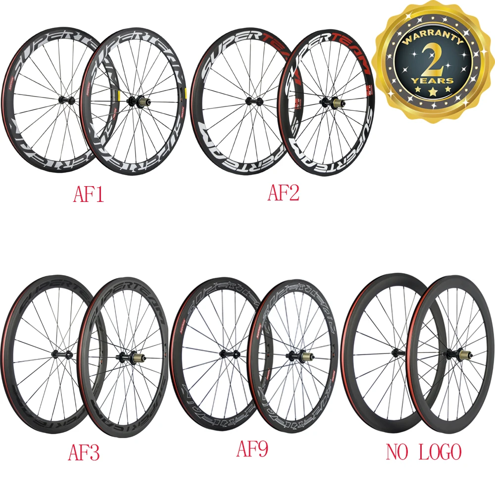 

Superteam Carbon Wheels 50mm Road Bike Carbon Wheelset 3k Matte 700C Bicycle Wheel Set Clincher With R13 Hub
