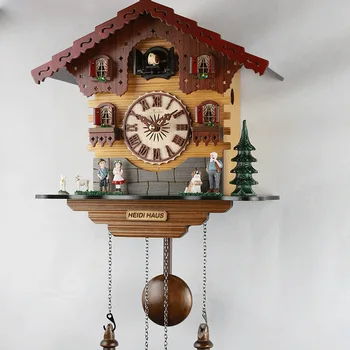 

Fashion wooden children wall cuckoo clock , alarm clock with bird singing