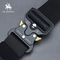Nylon Tactical belt Military high quality men's training belt metal multifunctional buckle outdoor Battle sports new Alloy 1
