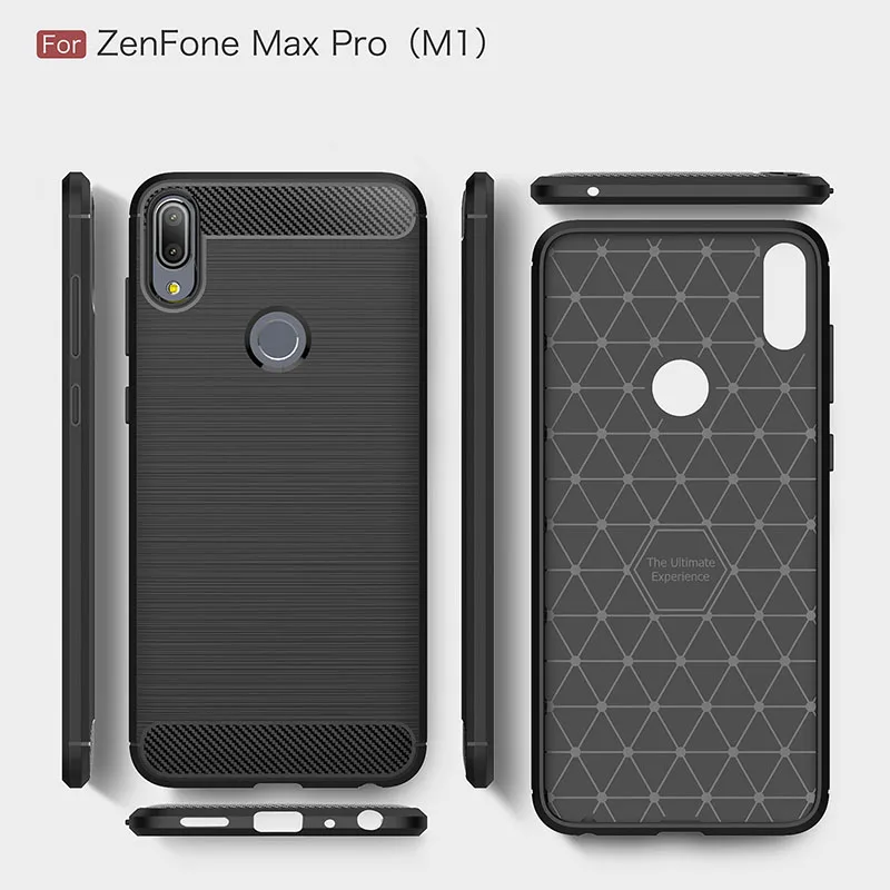 carbon fiber silicone case zenfone max pro zb601kl (9)