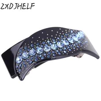 

ZXDJHELF Women Headwear Acrylic Barrettes Large Cute Crystal Hair Clip Ponytail Holder Hair Accessories Girl Exquisite Gift F126