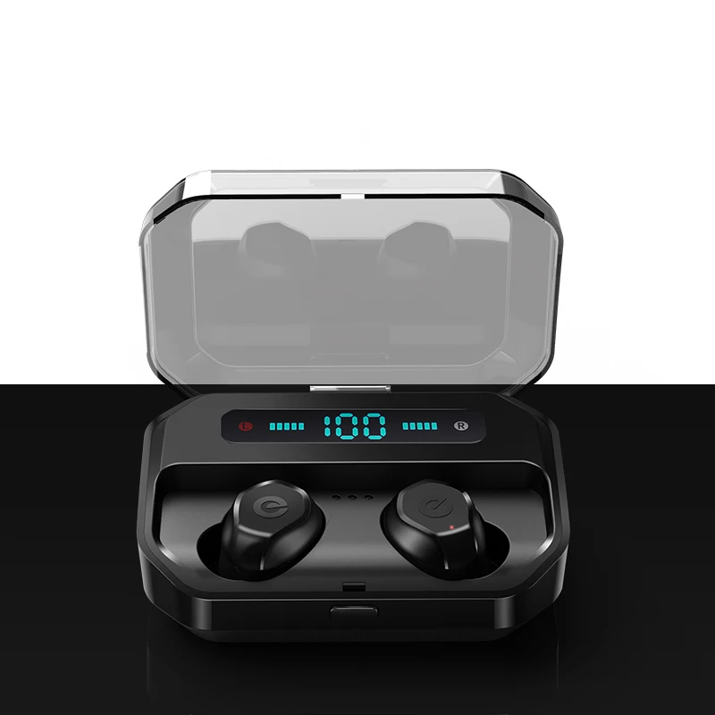 

TWS Bluetooth Earphones 5.0 touch 3D stereo IPX7 waterproof binaural call in-ear wireless Earphones with 3500mAh charging box