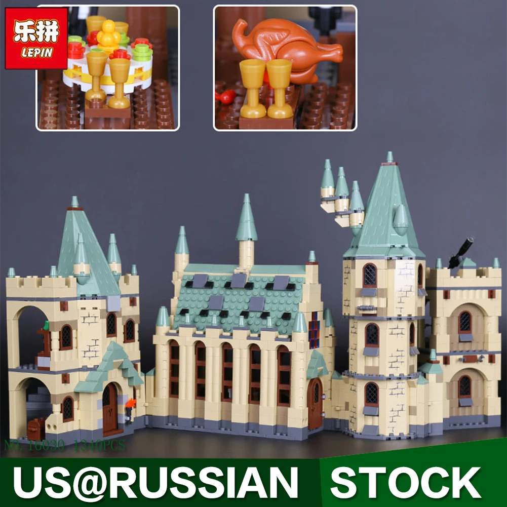 

Lepin 16030 Movie Series The Hogwarts Castle Set 1340pcs Building Blocks Bricks Compatible 4842 Educational Toys Model As Gift