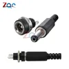 10PCS DC Power Connector pin 2.1x5.5mm Female Plug Jack + Male Plug Jack Socket Adapter ► Photo 1/6