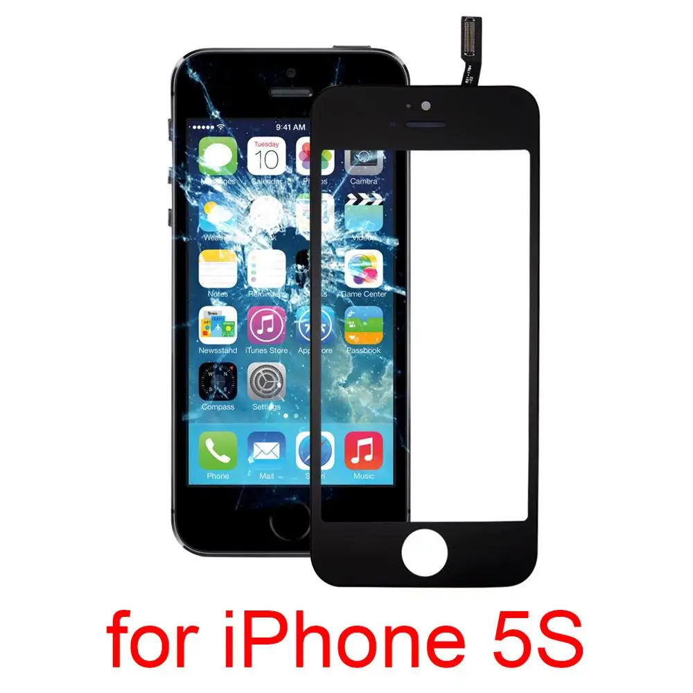 

New for iPhone 5S Touch Panel with Front LCD Screen Bezel Frame & OCA Optically Clear Adhesive for iPhone 5S