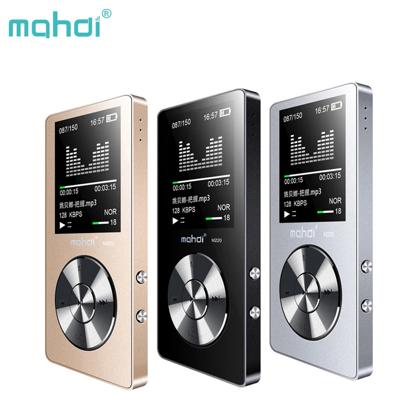 Mahdi Fm Mp 3 Hifi мини MP3 плеер с наушниками Музыка для спорта Flac экран без потерь