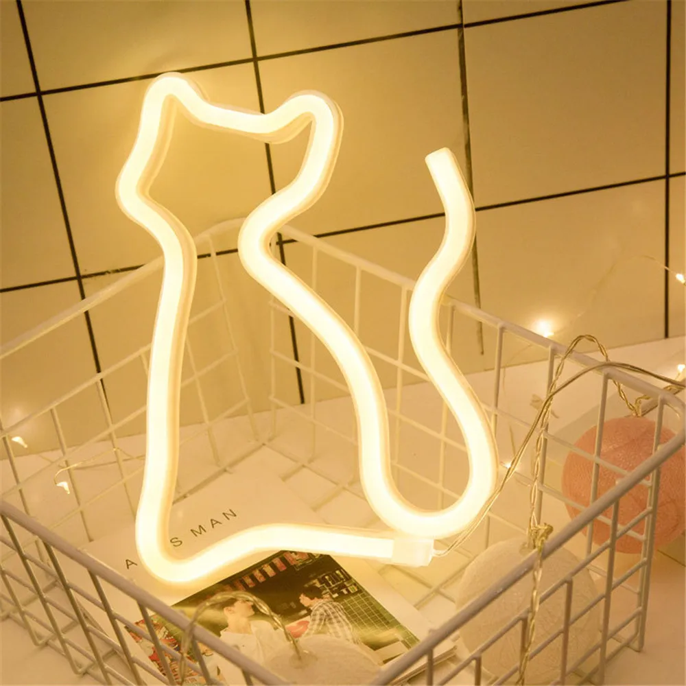 

Angel Cactus LED night Light White Plastic Love USB Dual-use Models Various cartoon characters Night Lights Home Office Gifts