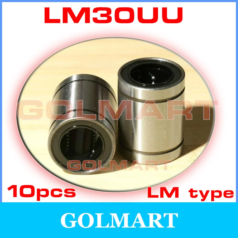 10Pcs 40 mm LM40UU Motion Liner Ball Bush Bushing Ball Bearing LM Series CNC
