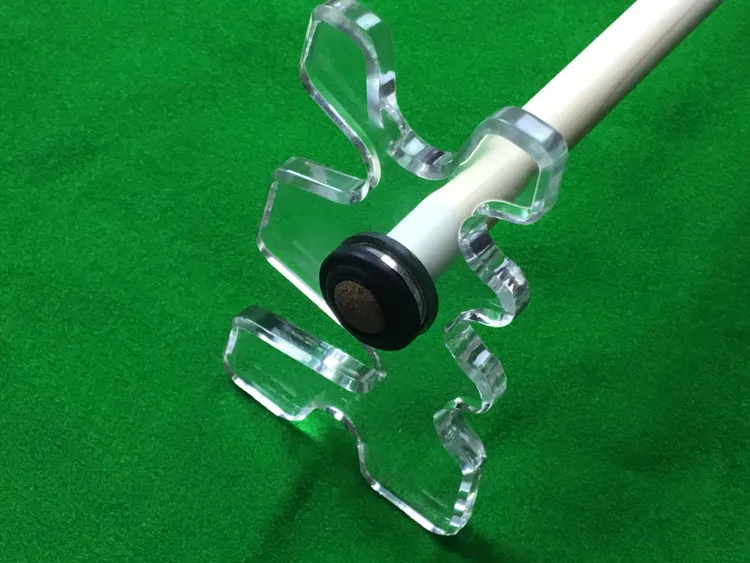 1pc Transparent Acrylic Billiards Pool Cues Rest Head multi functional