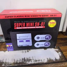 DHL Мини AV игровая консоль ручной ретро семейная игровая консоль Встроенный 500 классический для игр двойной геймпад PAL& NTSC