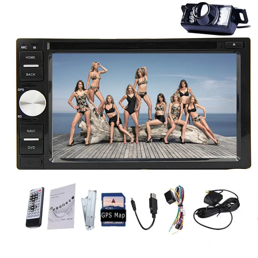 2din Автомобильная Радио CD dvd плеер gps навигация стерео система видео Электроника
