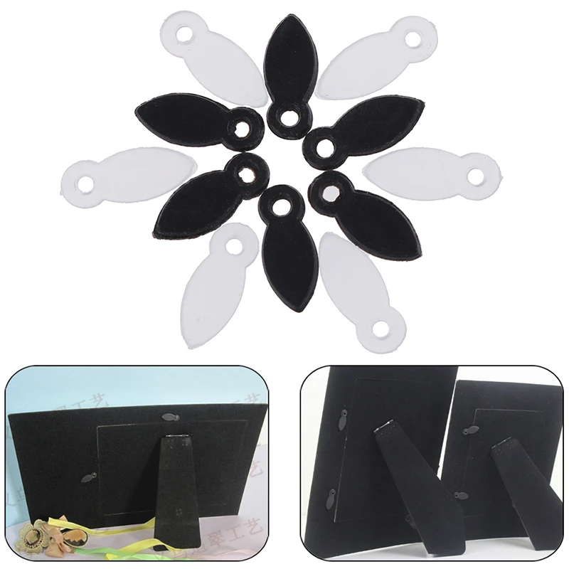 

100 Pcs/lot Lucia crafts Black/white Photo Frame Hooks DIY Rotating Buttons Picture Frame Accessories